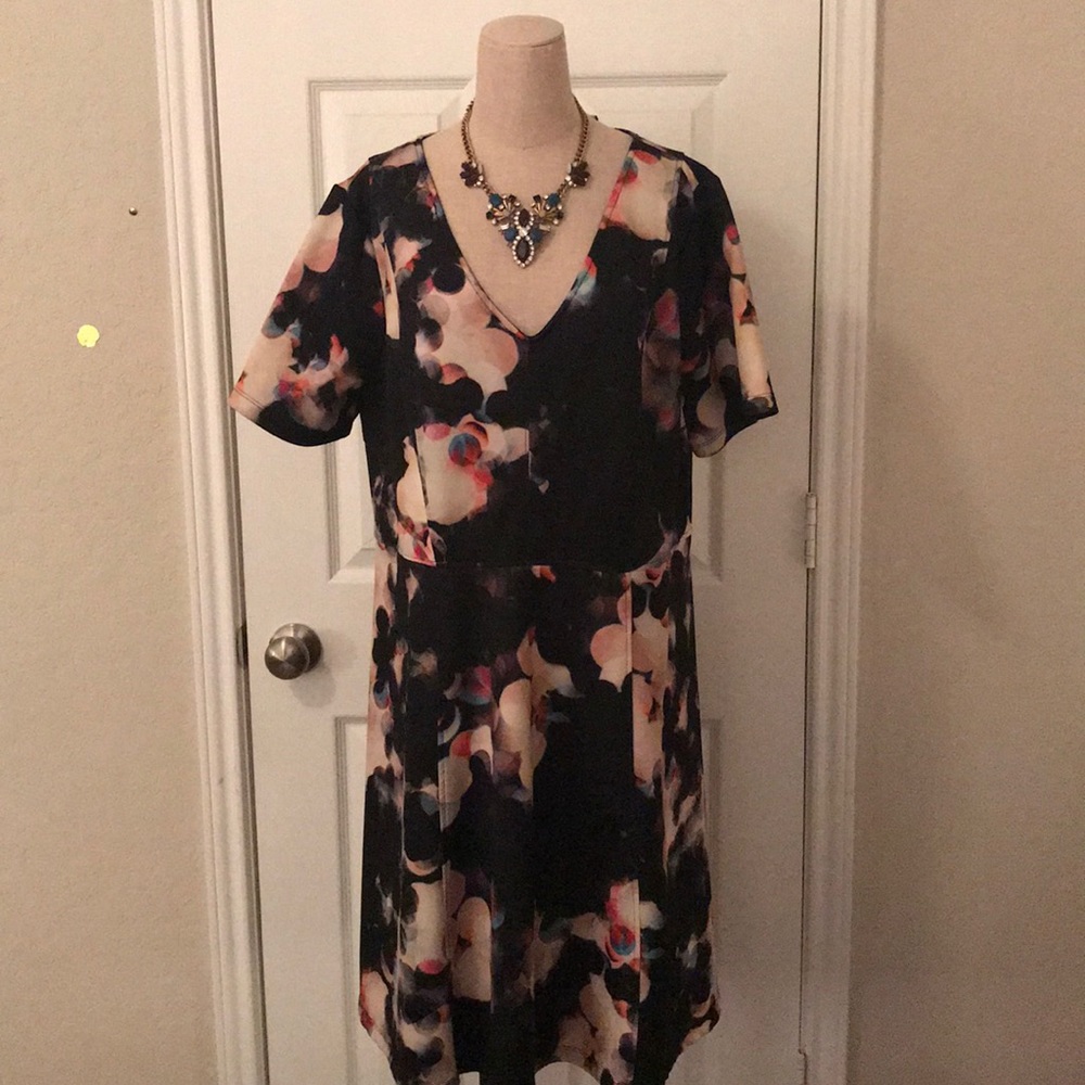 Ava and Viv Printed Scuba Dress